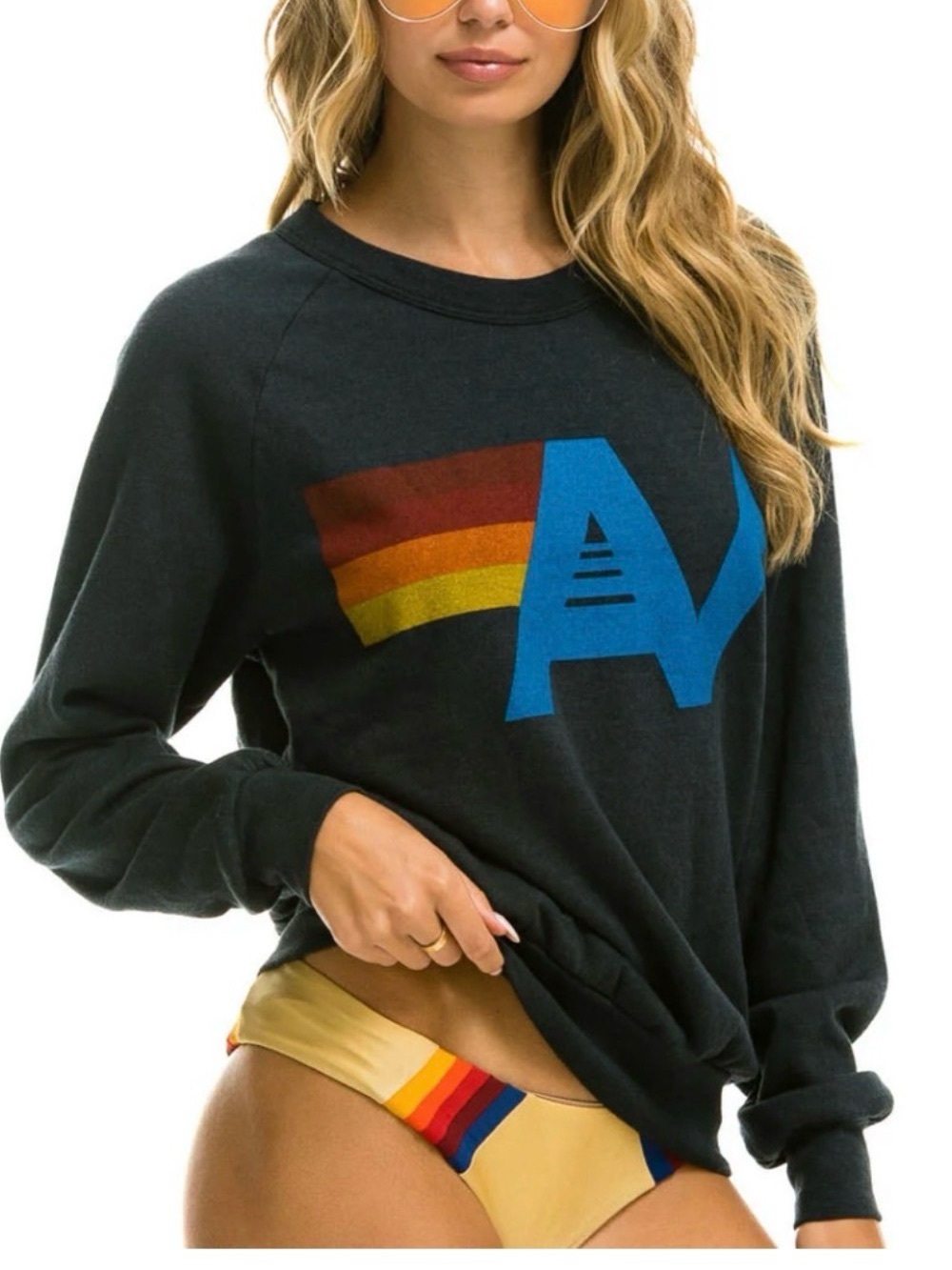 Aviator Nation logo crewneck